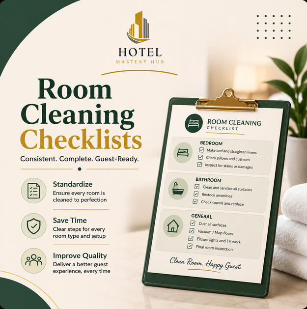 Room Cleaning Checklists
